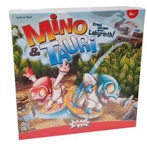 New Sealed Mino & Tauri Game Kids Labyrinth Maze Family Funny Amigo Carlo Rossi